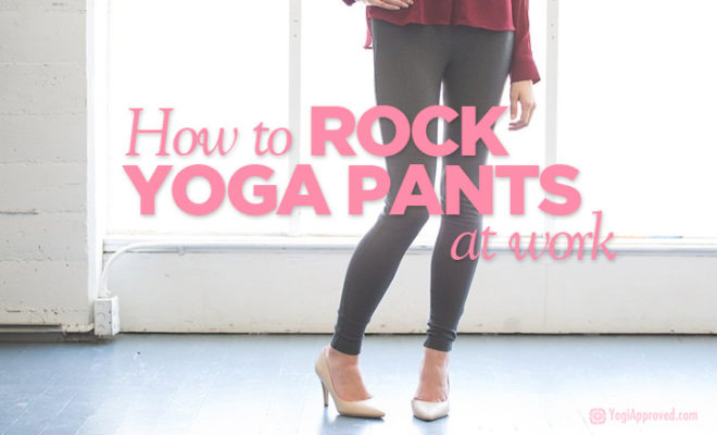 Rock Yoga Pants At Work