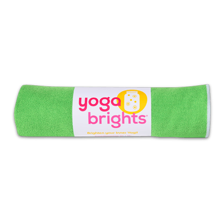 YogaBrights Green & White Yoga Towel ($25)