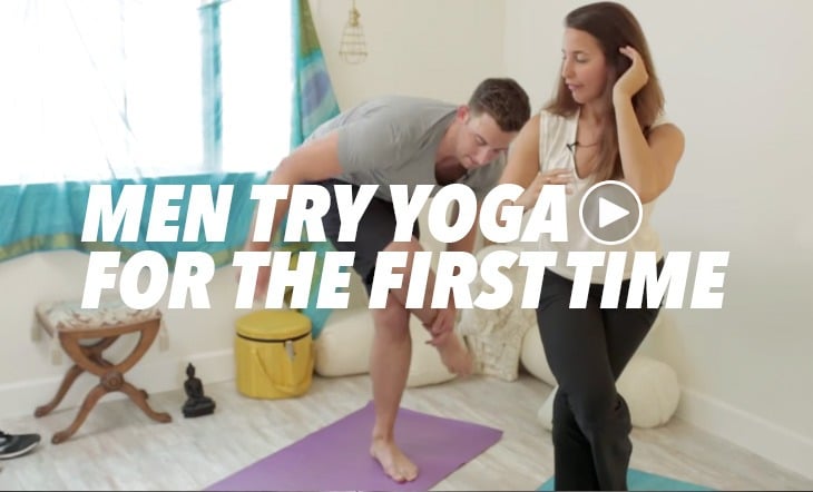 Men Try Yoga