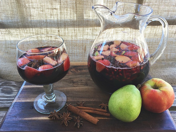 Fall Sangria with Red Wine and Cinnamon - Happy Healthy Motivated