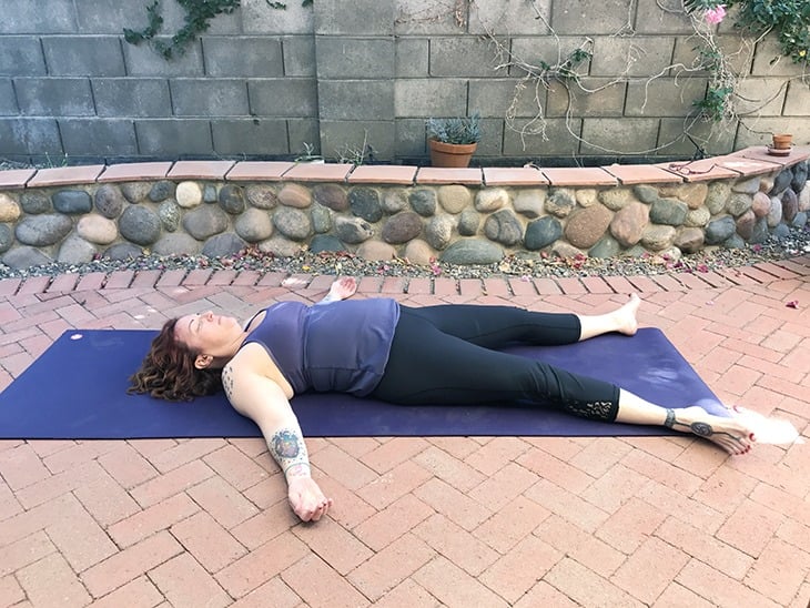 Savasana-pose