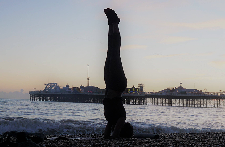 supported headstand