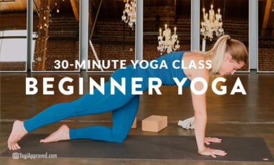 Beginner Yoga Featured With logo