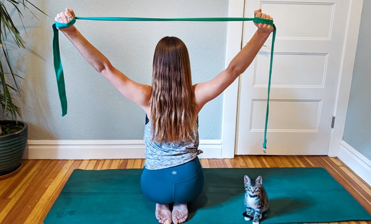 3 Ways to Use a Yoga Strap for Shoulder Pain