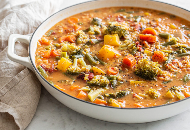 spicy veggie soup