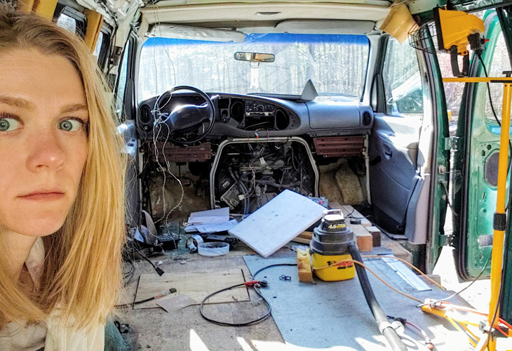 van build unfinished