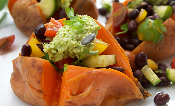 Black Bean Stuffed Sweet Potato Recipe