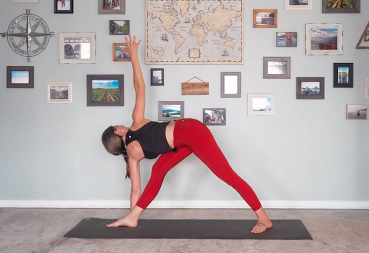 Twisted Revolved Triangle Yoga Pose