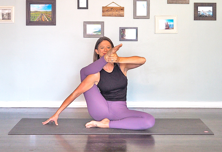 Compass Pose Step 2