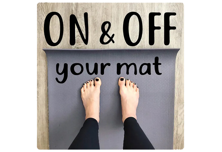 on and off your mat